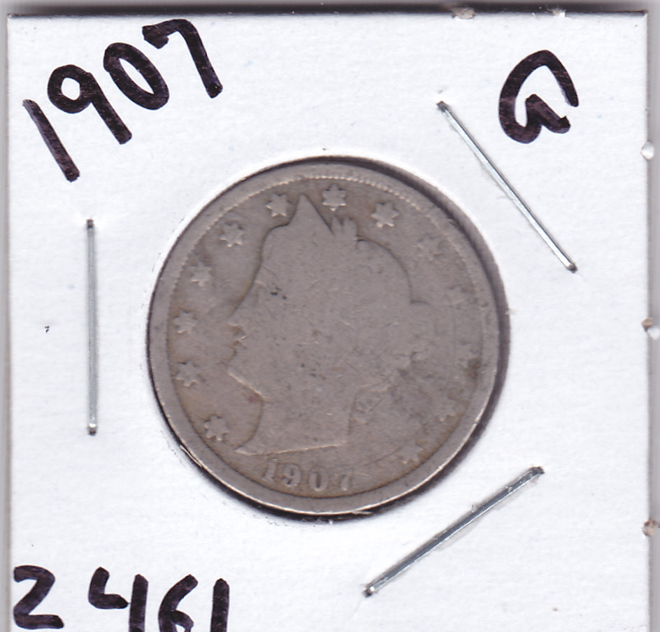 1907 Liberty Nickel in GOOD condition ~ PLEASE SEE THE SCAN stk