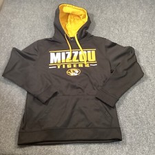 Mizzo Tigers Hoodie Mens Medium Pullover Black Yellow Colosseum Drawstring
