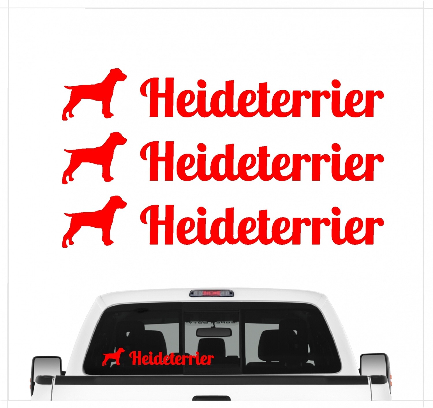 Siviwonder Kelpie Australian Barb Hundeaufkleber Set - 3er Pack Für Auto & Fenster