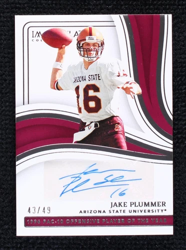 2023 Panini Immaculate Collection Collegiate Jake Plummer #CGS-JP
