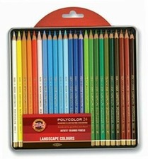 24 Stück Koh-I-Noor Polycolor Landschaft 3824/15, 24 Farbstifte / Zeichenstifte 