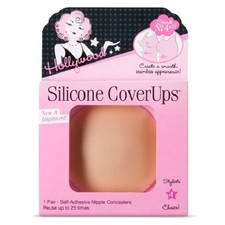 Hollywood Fashion Secrets Silicone Nipple CoverUps 1 Pair Medium Skin Tone