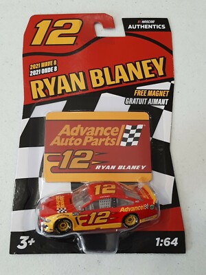 Ryan Blaney #12 NASCAR Authentics 2021 Wave 8 Advance Auto Parts 1