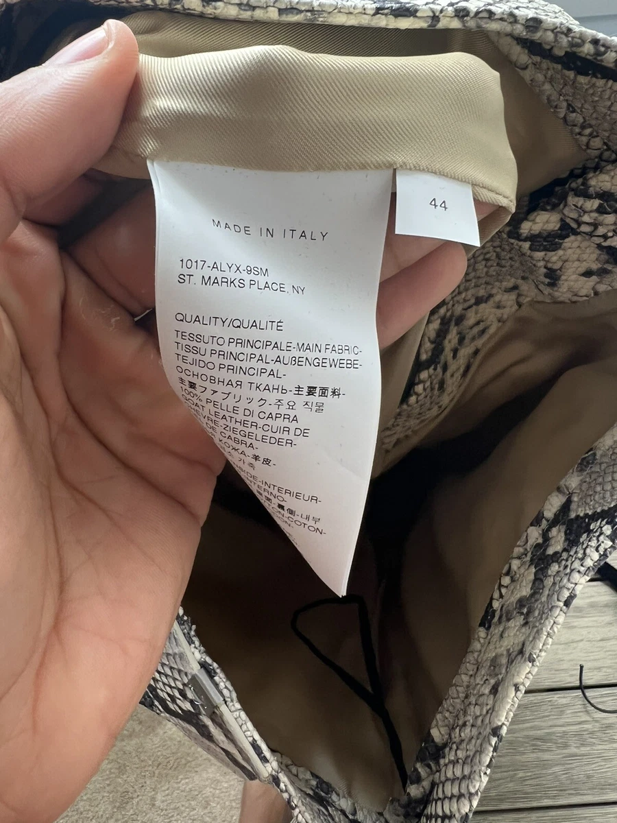 1017 ALYX 9SM Leather Python Pants