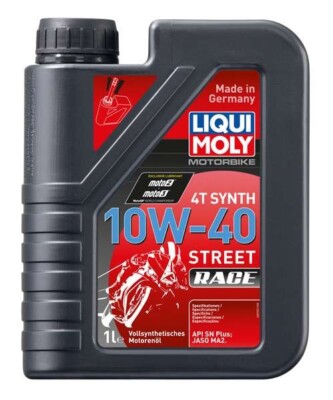 Liqui Moly 20753  Motorbike 4T Synth 10W-40 Street Race 1 Liter Motoröl