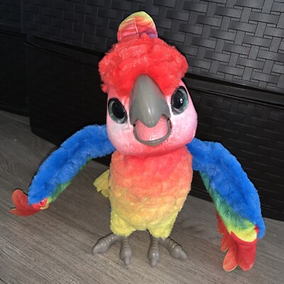 FURREAL ROCK-A-TOO COCKATOO THE SHOW BIRD PLUSH SINGING DANCING PARROT  HASBRO