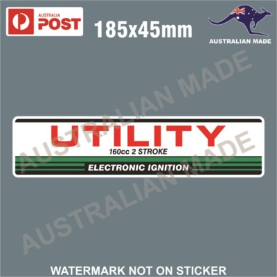 VICTA UTILITY STICKER 160CC 2 STROKE LAWN MOWER DECAL | eBay Australia