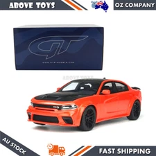 Acme 1:18 Scale Go Mango 2021 Dodge Charger SRT Hellcat Red Eye Model Car Toy