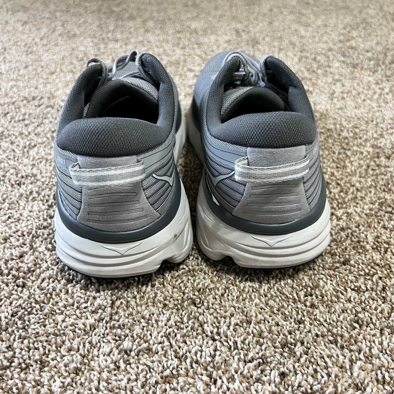 Hoka One One Men's Bondi 7 Athletic Shoes Size 10 4E X Wide Gray eBay