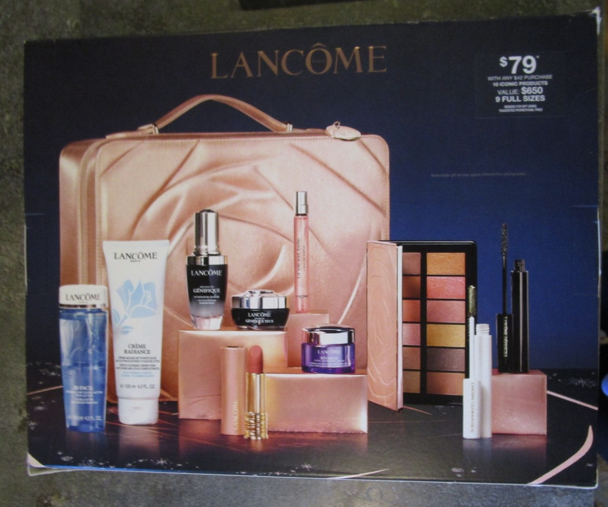 LANCOME Holiday Beauty Box Collection Complete Set Blockbuster NEW