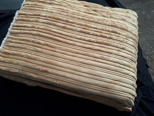 LUXUS WEICHER SAMT KLOBIGE CHENILLEVORHÄNGE GEFÜTTERT IN GELB SAND/MANGO RING TOP - Bild 6 von 7