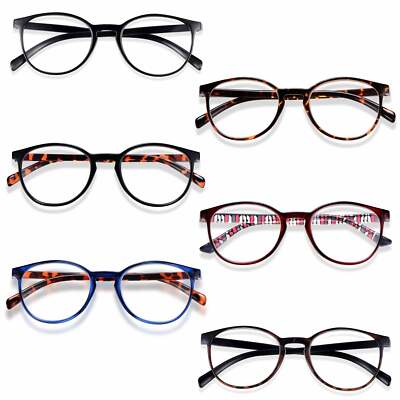 Runde Lesebrille für Herren & Frauen, runde blaue Lichtsperre für Spiele