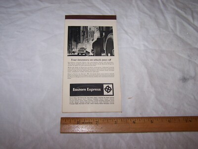 1972 - 1973 EASTERN EXPRESS Trucking Co - December Pocket Calendar & Expense Log