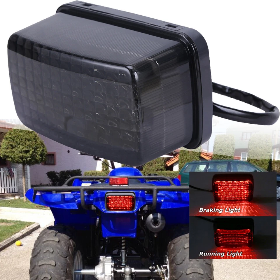 Luces traseras LED luz trasera freno y lámpara de funcionamiento para Yamaha 2002-2008 Grizzly 660 Foto 3 de 4