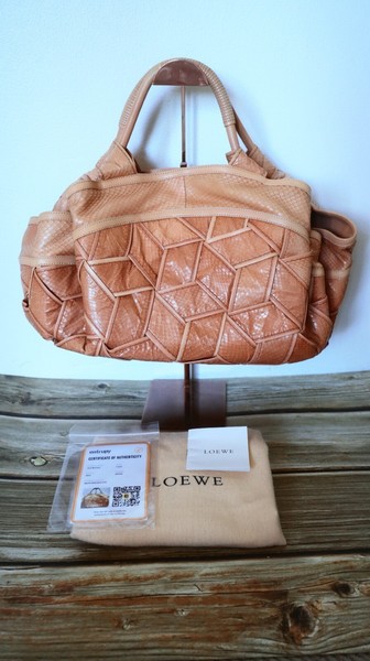 Loewe Python Leather Aire Bag with Dust Bag and Entrupy - Special Edition 2007