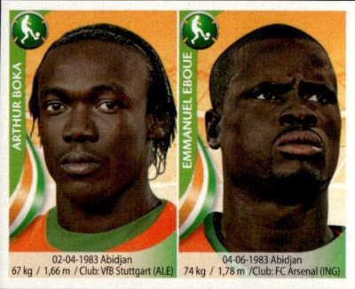 Navarrete South Africa 2010 Figure # 374 Arthur Boka/Emmanuel Eboue