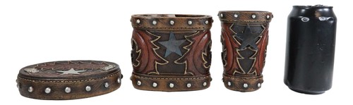 Western Star Cowboy Country Bootcut Cup Soap Dish And Toothbrush Holder Set - 第 7/7 張圖片