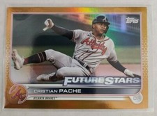 2022 Topps Series 1 Christian Pache Gold Foil Future Stars #233 Braves, A's