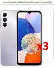 3x Samsung Galaxy A14/A22 Screen Protector w/ cloth