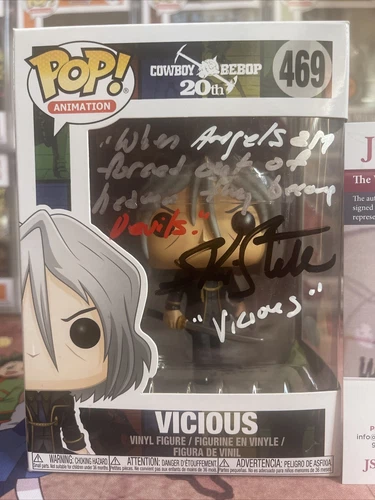 Cowboy Bebop Vicious Signed By Skip Stellrecht. JSA. It Will Ship In Hard Stack.