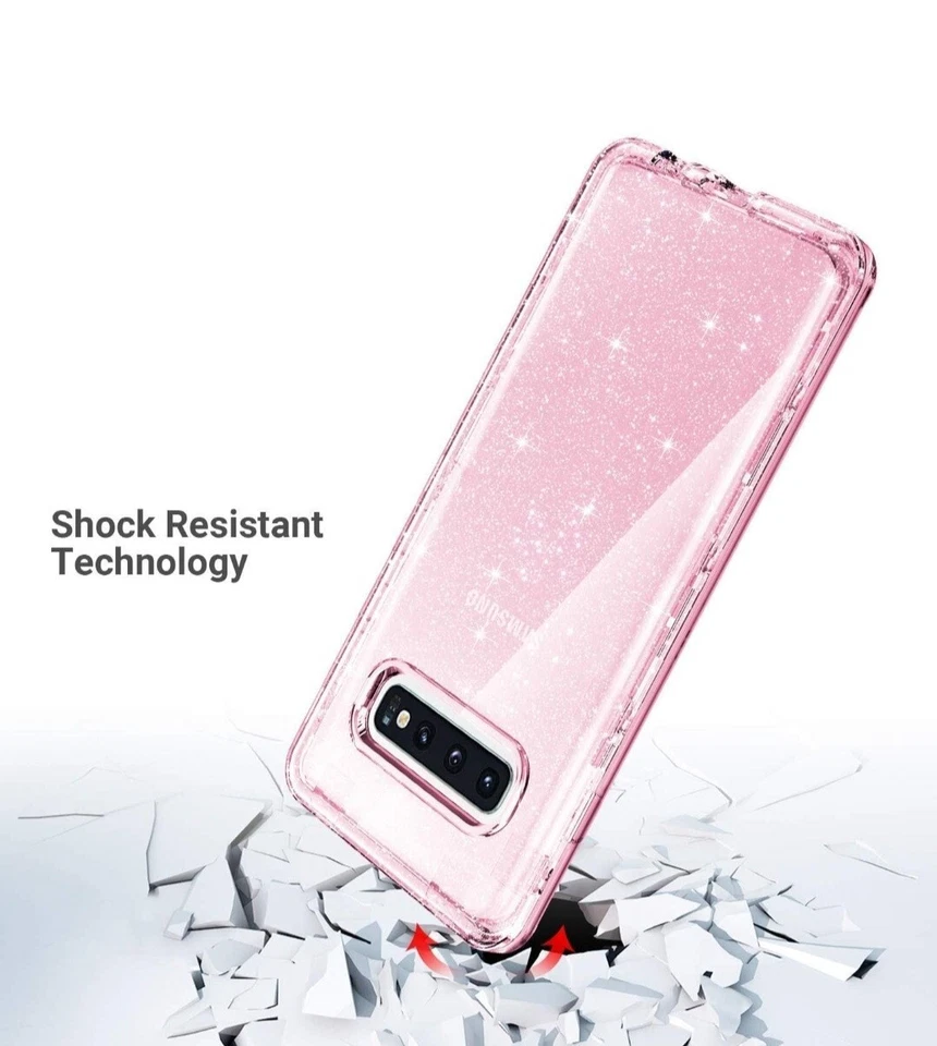 Funda ULAK para Samsung S10 Plus a prueba de golpes con brillo de poliuretano termoplástico suave cubierta parachoques... Foto 3 de 4