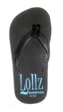 Kids Shoes ARCH SUPPORT GIRLS PLAIN FLIP FLOP SANDAL BLACK Limited Quantity