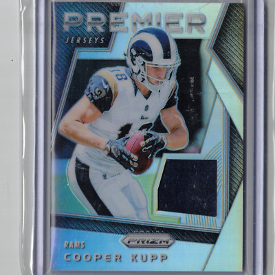 2017 Prizm Cooper Kupp Premier Jerseys Silver Jersey Patch RC Rookie #20 LA Rams