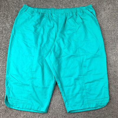 Blair Pull-On Capri Pants Women's Size 3XL Turquoise Green