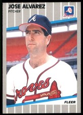1989 Fleer #585 Jose Alvarez Rookie
