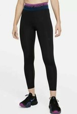  55 NEW DB4465 Nike Pro Womens Mid Rise Dri-Fit 7/8 tight Legging pants Black