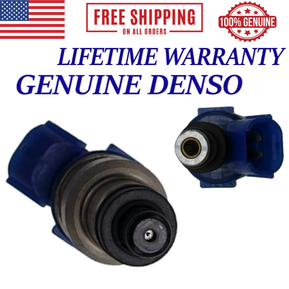 Set of 4 OEM DENSO Fuel Injectors For 1994, 1995 Mazda MX-3 1.6L I4 - Image 3 of 3