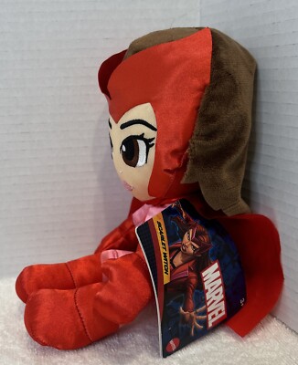 Marvel Comics Plush Scarlet Witch Wanda Maximoff Soft Doll, 8” in