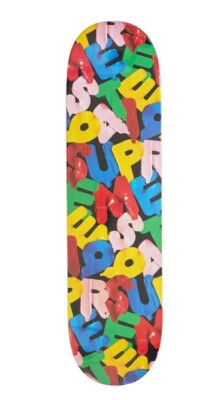New Supreme Balloons Skateboard Skate Deck Black Fall Winter