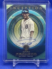 IZAAC PACHECO 2022 Bowman Inception Green Blue Rookie Auto Detroit Tigers 44/99