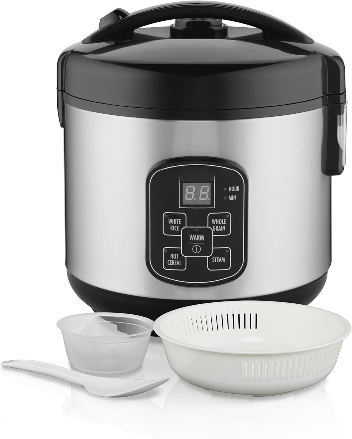 Digital Programmable Rice Cooker and Food Steamer, Stainless