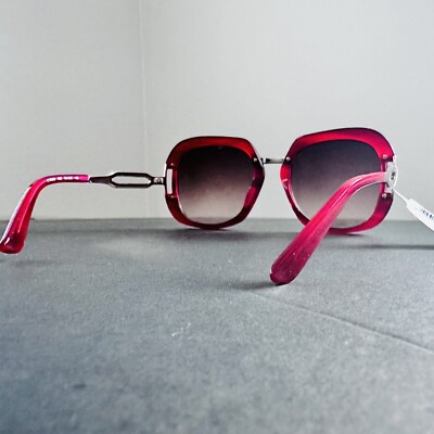 NWT Italy Etro Women Sunglasses Oversize Square 53MM Red Metal Plastic 100% UV Etro | Accessories | Nwt Italy Etro Women Sunglasses  main image 4