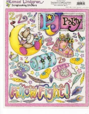 Creative Imaginations Renae Lindgren 8" x 10" Stickers - Slumber Party