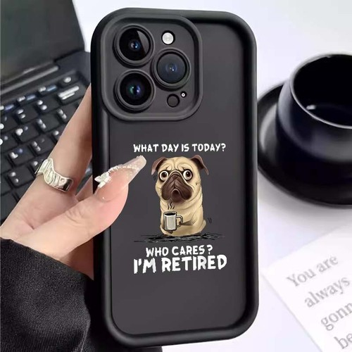 Retired Pug Phone Case Today's Deal Fit For iPhone X XR XS 11 12 13 14 15 16