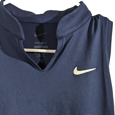 Collared Navy Blue Sexy Tennis Skirt Dress Victory Womens Size M Medium Nike