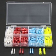 180PCS Nylon Insulated Female Male Bullet Wire Crimp Connector Terminal 26-10AWG