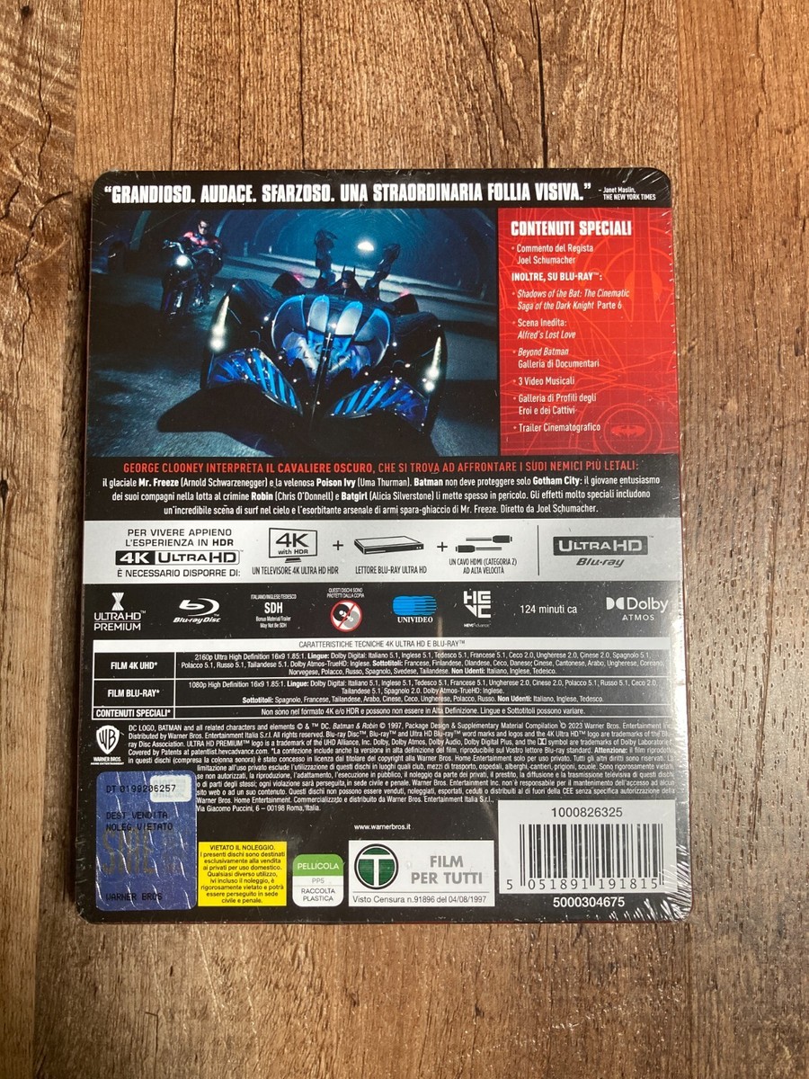 バットマン＆ロビン スチールブック 4K UHD + Blu-ray Amazon.com