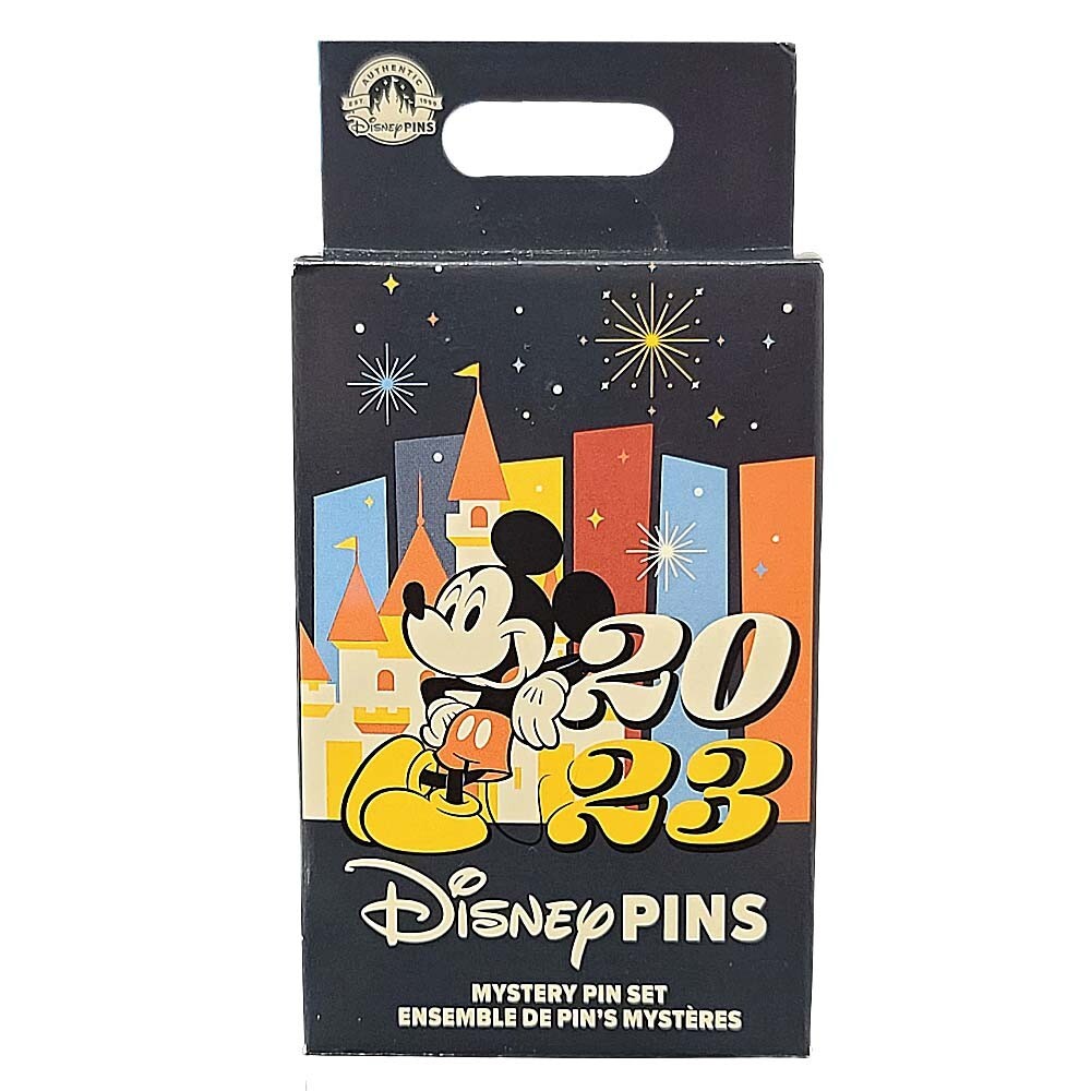 Disney Parks 2023 Mickey and Friends Pennant Mystery Pin Set