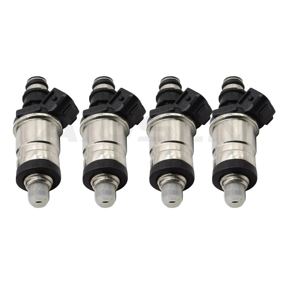 For 1996-2000 Honda Civic Del Sol 1.6L OEM 06164-P2J-000 Set of 4 Fuel Injectors Foto 4 de 4