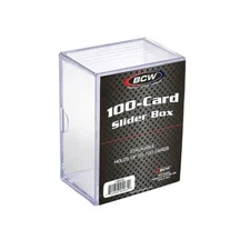 BCW 2-Piece Slider Box - 10 25 35 50 100 150 200 250 count Sports TGC -YOU PICK!