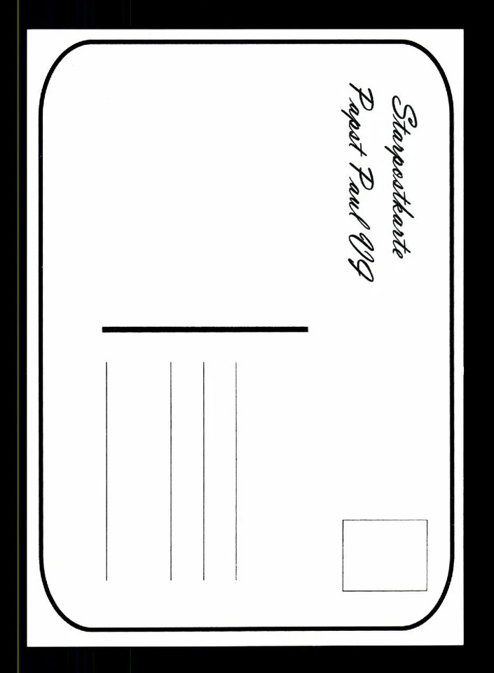 Papst Paul VI Autogrammkarte  TOP - Bild 2 von 2