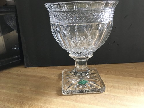 1960's Shannon Godinger Lead Crystal Heavy Pedestal Bowl Designs Of Ireland (Y) - Picture 6 of 6
