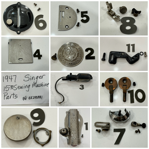 1947 SINGER 1590 SEWING MACHINE PARTS eBay