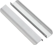 30 Pack Finger Pulls for Cabinets 192Mm/7.5In Hole Center Tab Cabinet Handle Sil