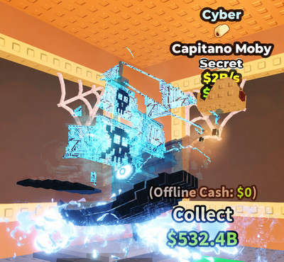 Rarest Cyber Capitano Moby 2B/s Secret Steal a Brainrot Rarest