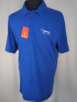 Pepsico Brands Logo Patch Employee Performance Polo Blue Work Uniform Mens XL